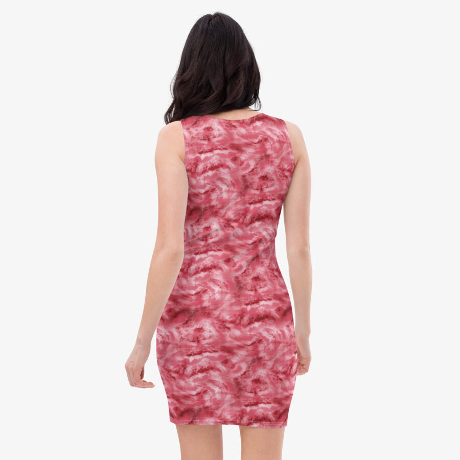 Rosecurrent Marble Bodycon Dress back view