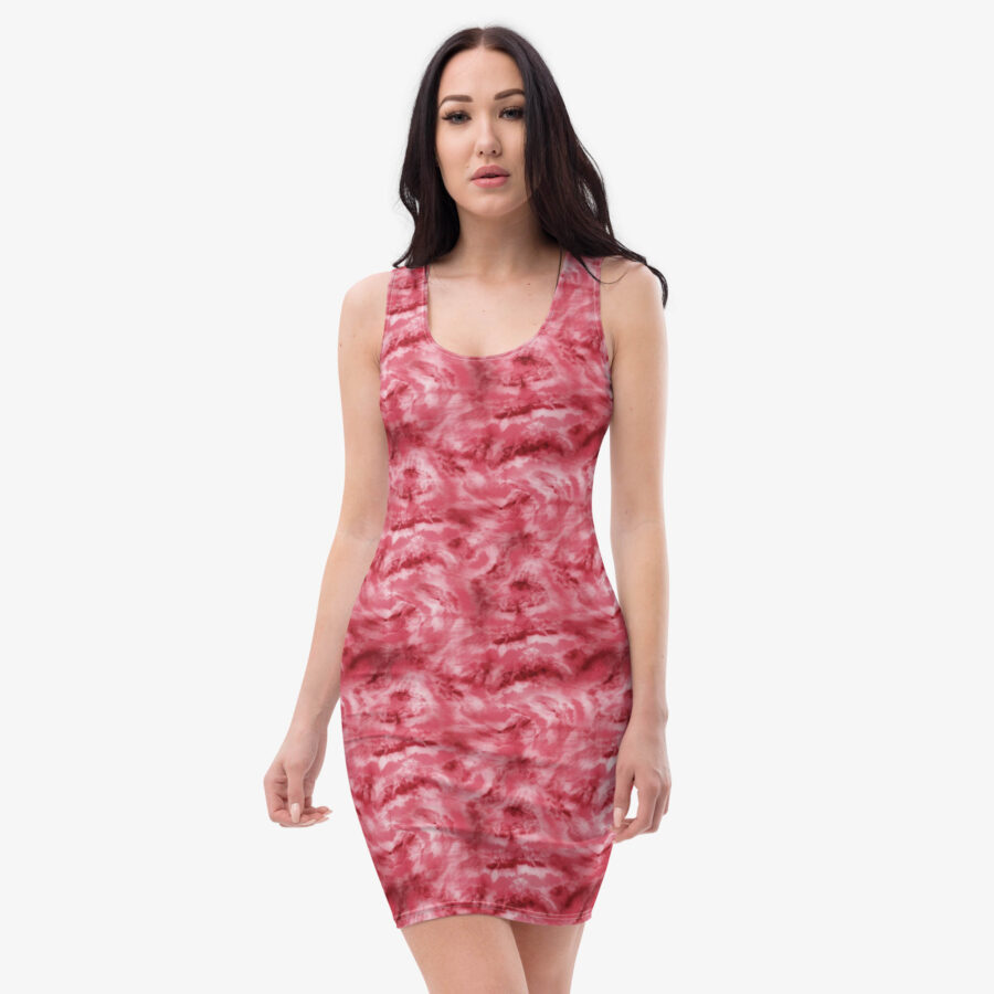Rosecurrent Marble Bodycon Dress front view