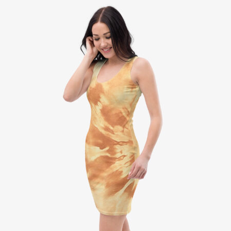 Desert Flame Bodycon Dress left angle view