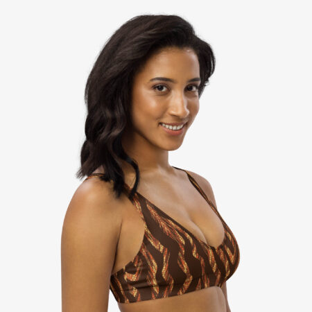 Wild Stride Padded Bikini Top front view