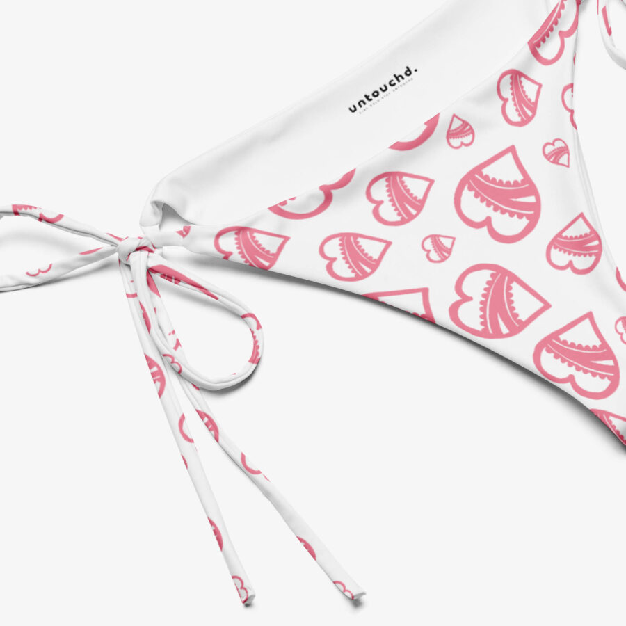 Laced Heart String Bikini Bottom brand view