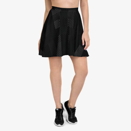 Shadow Grid Skater Skirt view
