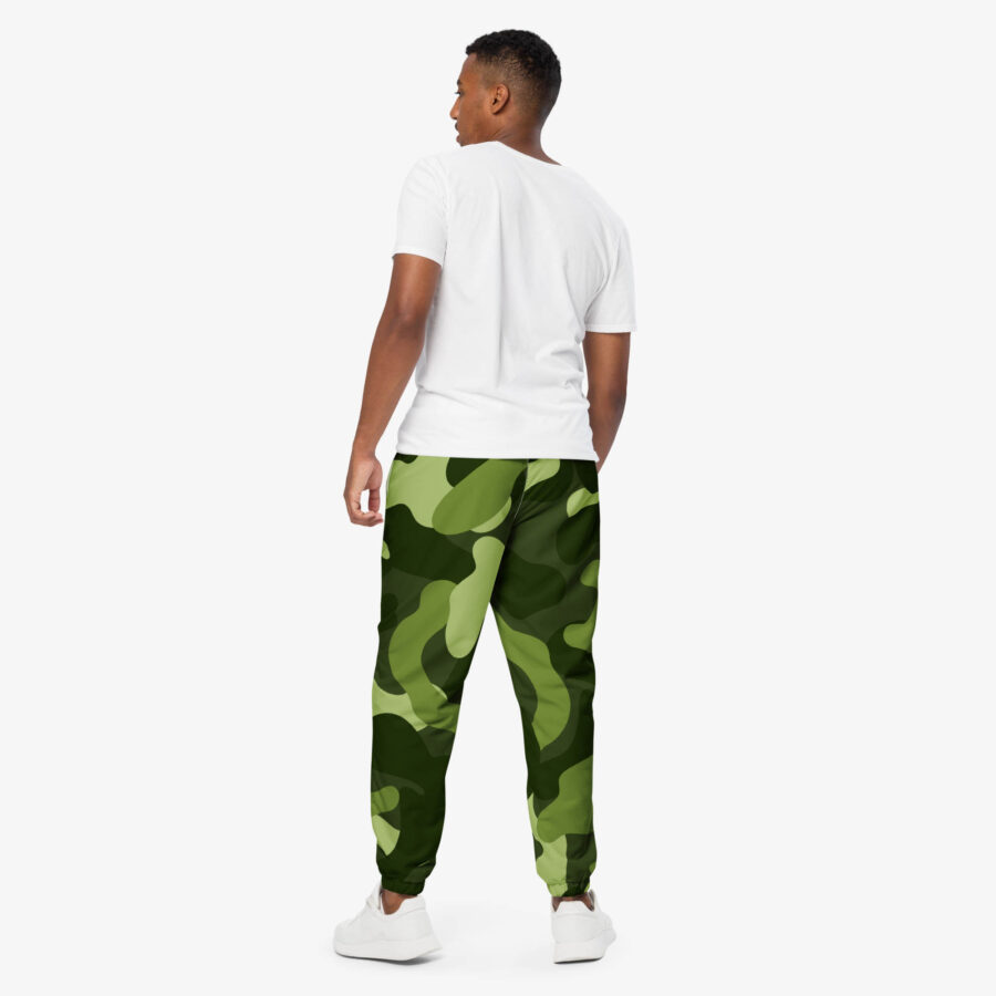 Verdant Drift Camo Track Pants back view