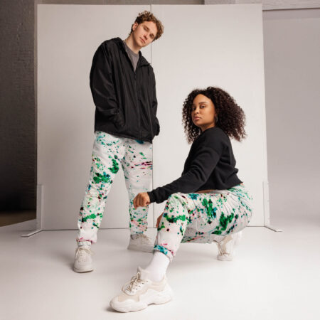 Ink Splash All Over Track Pants dou view