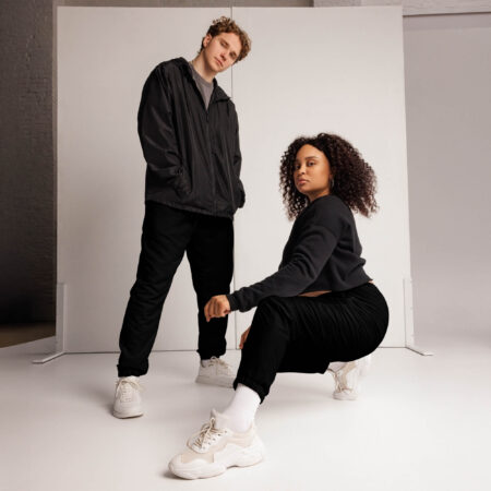 Obsidian Drift Unisex Track Pants dou view