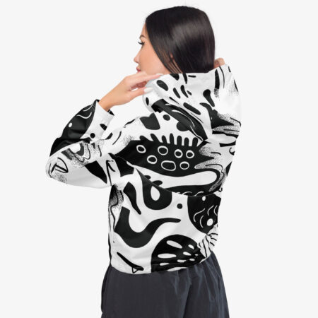 Distorsion Cropped Windbreaker back view