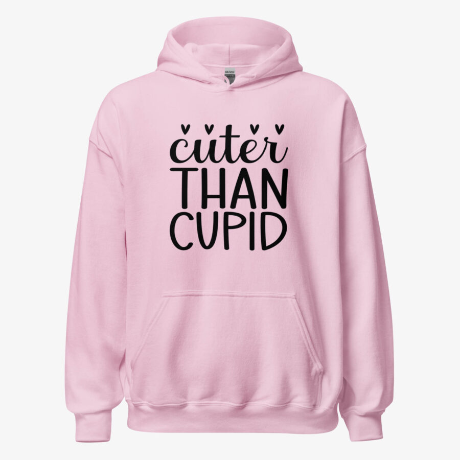 Cuter Than Cupid Hoodie for Women light pink