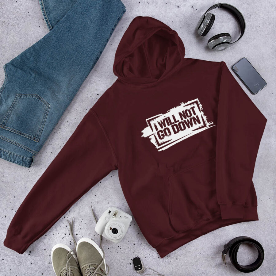 Rebellion Hoodie for Men maroon