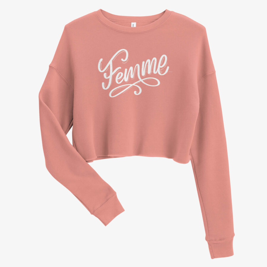 Civette Cropped Sweatshirt in muave